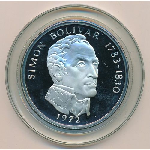 281 - Panama 1972 20 balboas boxed silver proof FDC.