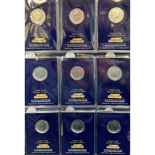 245 - The A-Z of Great Britain 10p Collection, all 26 uncirculated on card, with completer medallion, in C... 