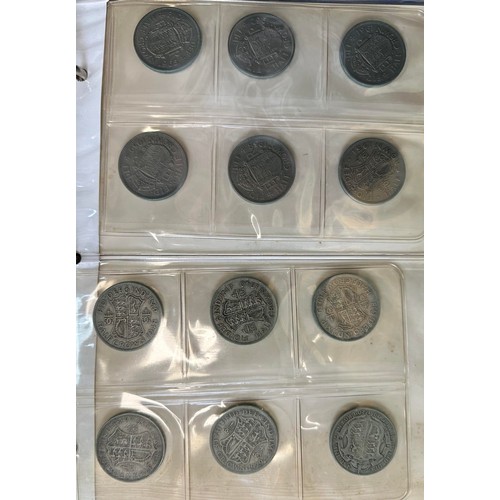 190 - Mainly 20th Century pre-decimal coin collection in 3 albums, in variable condition with good silver ... 