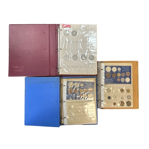 190 - Mainly 20th Century pre-decimal coin collection in 3 albums, in variable condition with good silver ... 