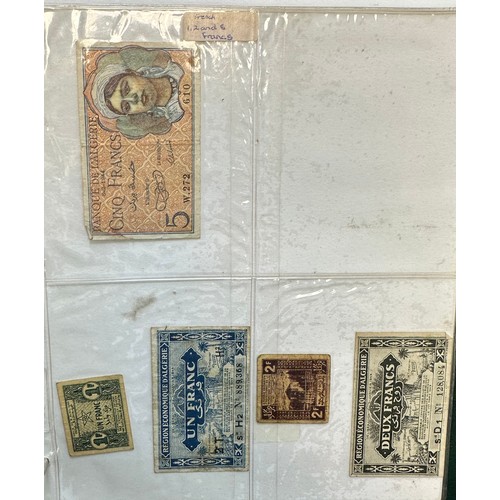 295 - World banknotes (64), in an album, in mixed condition with examples from China, Greece, GB, Ireland,... 