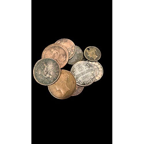 193 - Collection of pre-decimal coins in mixed condition, with some silver content, with ranges of florins... 