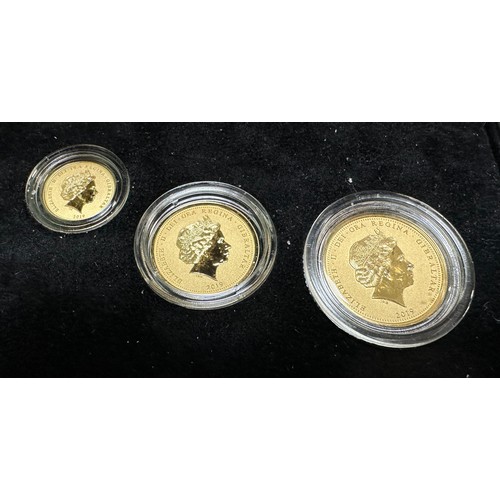 273 - 2019 Concorde 50th Anniversary Gold Sovereign Prestige set of 3 (sovereign, half sovereign and quart... 