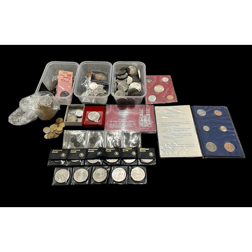 266 - World coins collection, mainly 20th Century, in mixed condition with GB crowns 1890, 1935, USA dolla... 