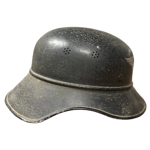 58 - Germany, Second World War,  Luftschutz (Air Defence) Steel Helmet, fine example of a Third Reich one... 