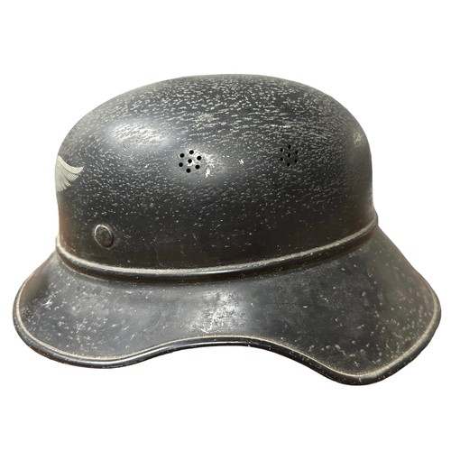 58 - Germany, Second World War,  Luftschutz (Air Defence) Steel Helmet, fine example of a Third Reich one... 