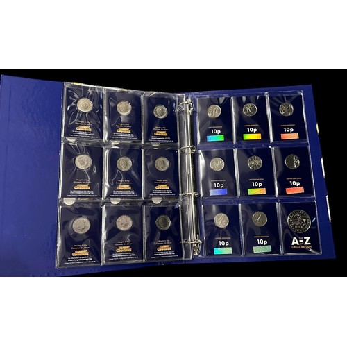 247 - The A-Z of Great Britain 10p Collection, all 26 uncirculated on card, with completer medallion, in C... 