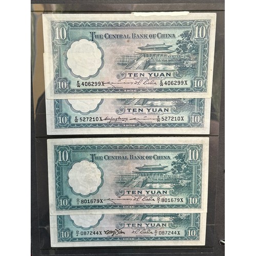 301 - Central Bank of China banknote collection (100+), in an album, in variable condition with 1928 $50 (... 