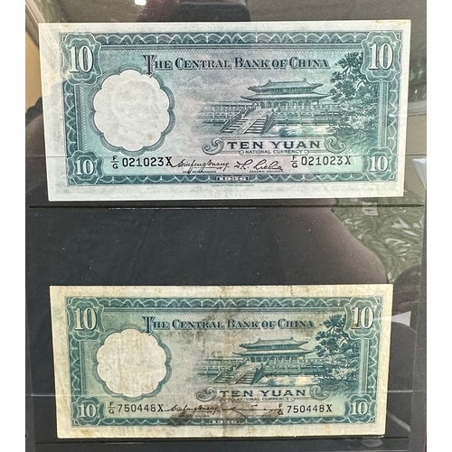 301 - Central Bank of China banknote collection (100+), in an album, in variable condition with 1928 $50 (... 