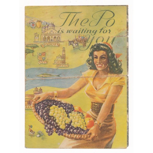 123 - ‘The Po is waiting for you’ (1945) Second World War Propaganda leaflet, double sided and presented l... 