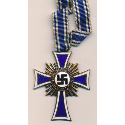 28 - Germany – Second World War bronze Cross of Honour of the German Mother, with ribbon, dated 16 Decemb... 
