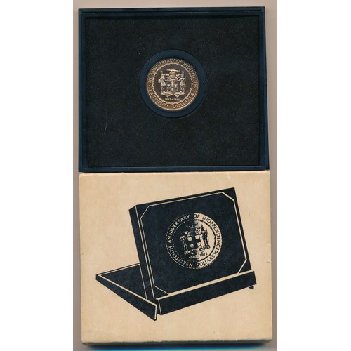 278 - Jamaica 1972 $20 gold proof edition coin, issued in honor of Jamaica's 10th Anniversary of Independe... 