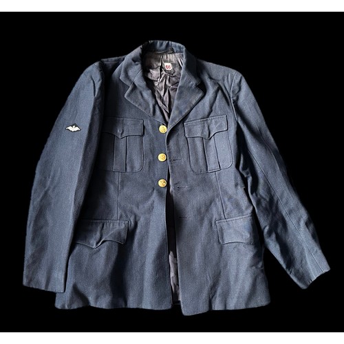 84 - RAF (Royal Air Forces), R.A.F four button mess jacket (missing one button), four front pockets, R.A.... 