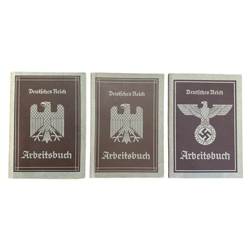 60 - Germany, Third Reich group of three Work Passes, various levels of detail. All in good condition. (3... 