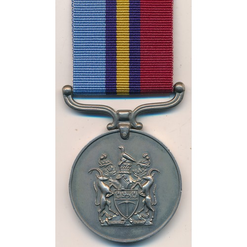 42 - Rhodesia, Rhodesian General Service Medal awarded to PR95947 RFN W. V. HADKINSON. With ribbon.