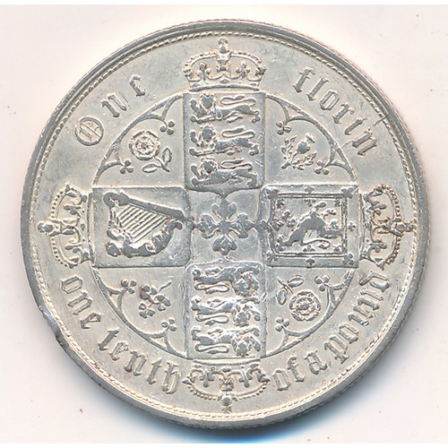 213 - Queen Victoria 1853 Gothic florin