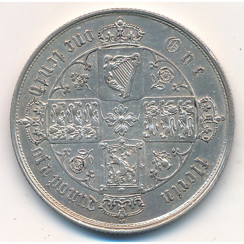 214 - Queen Victoria 1855 Gothic florin