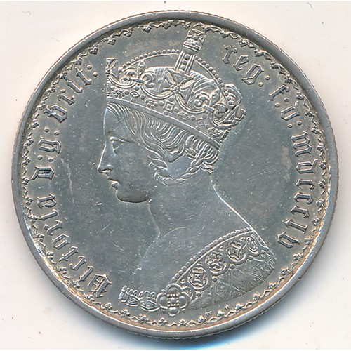 214 - Queen Victoria 1855 Gothic florin