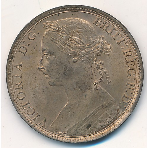 221 - Queen Victoria 1893 penny uncirculated with full lustre