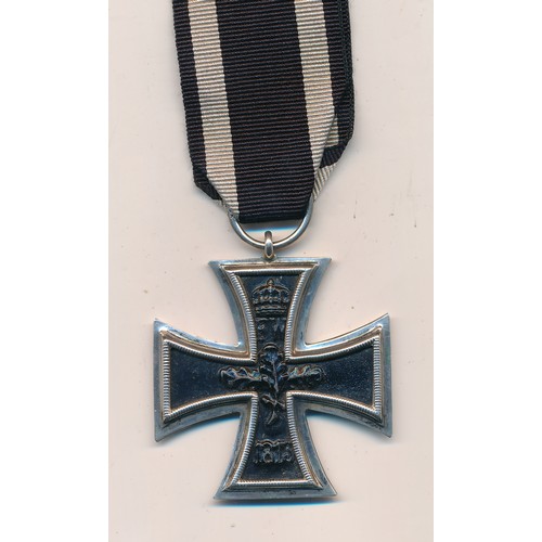 18 - Germany, First World War, 1914 Iron Cross, second class, marked to ring, with ribbon.