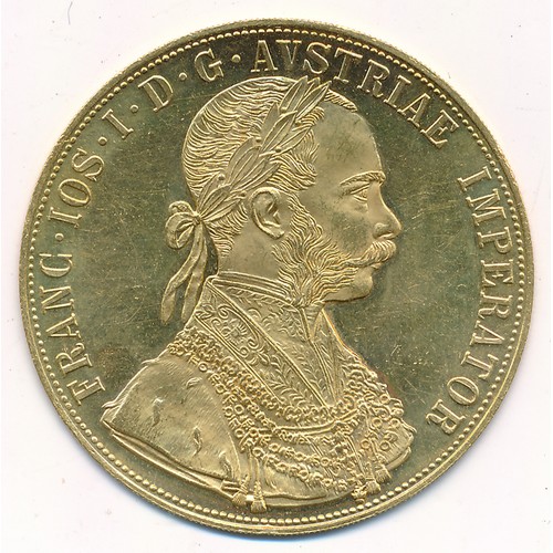 263 - Austria 1915 4 ducat gold proof coin