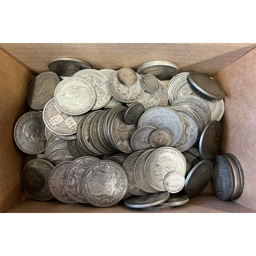 199 - Pre-decimal coin collection, in mixed condition, total weight 1560g+.