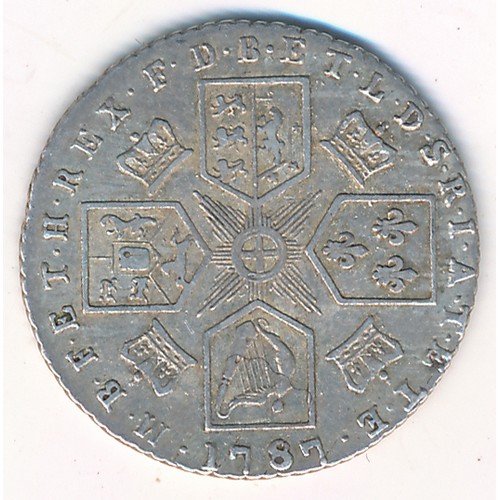 209 - George III 1787 sixpence