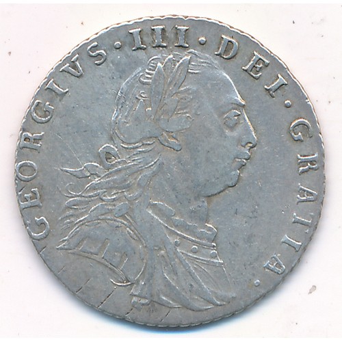 209 - George III 1787 sixpence