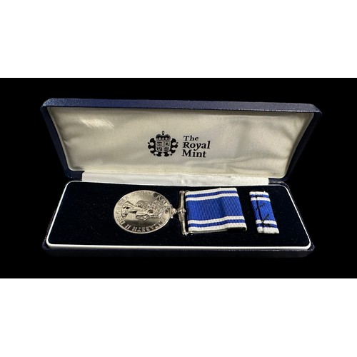 14 - Queen Elizabeth II – Police Long Service and Good Conduct Medal. Boxed in original Royal Mint box.