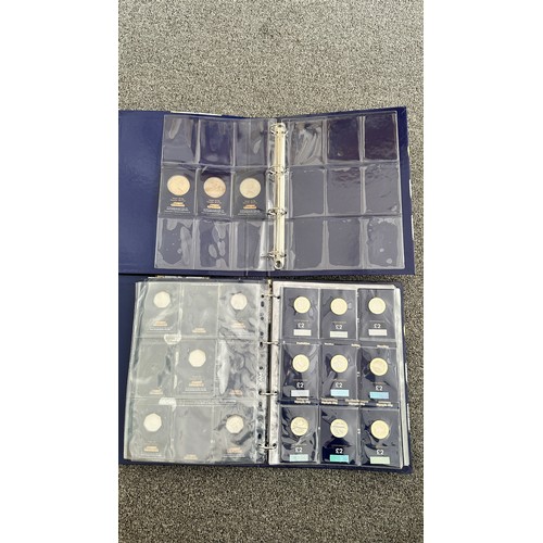 240 - Change Checker collection modern coin collection, in 4 albums, mostly uncirculated on change checker... 