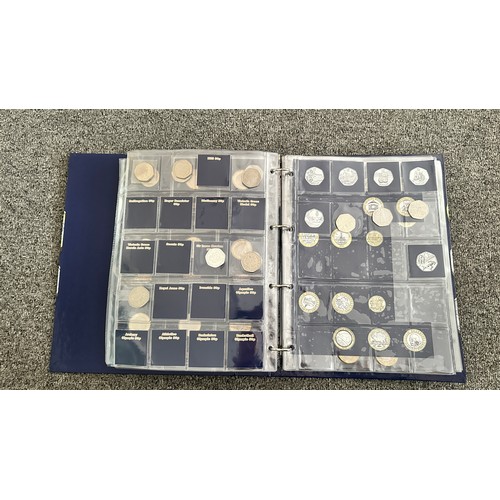 240 - Change Checker collection modern coin collection, in 4 albums, mostly uncirculated on change checker... 