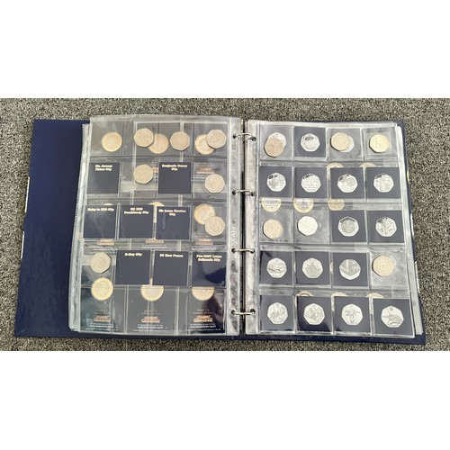 240 - Change Checker collection modern coin collection, in 4 albums, mostly uncirculated on change checker... 