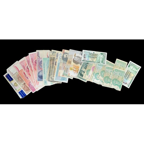 310 - World banknotes (30), in mixed condition with examples from Croatia, Scotland, Slovenia, Yugoslavia ... 