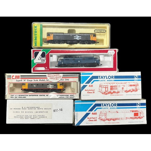 323 - N gauge locomotives, generally excellent in excellent to good plus plastic cases or boxes, with Mini... 