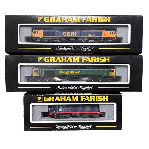 347 - Graham Farish locomotives, generally excellent in excellent plastic cases and outer card sleeves, wi... 