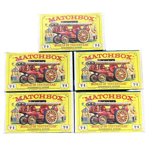 100 - Matchbox. Models of Yesteryear 1924 Fowler Big Lion Showman's Engine bright red No. Y-9, generally e... 