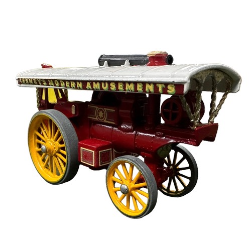 100 - Matchbox. Models of Yesteryear 1924 Fowler Big Lion Showman's Engine bright red No. Y-9, generally e... 