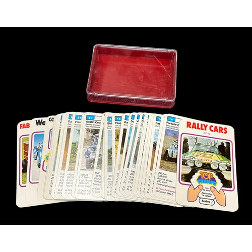 239 - 1970s Top Trumps card collection, generally excellent in good plus or better plastic lift-off cases,... 