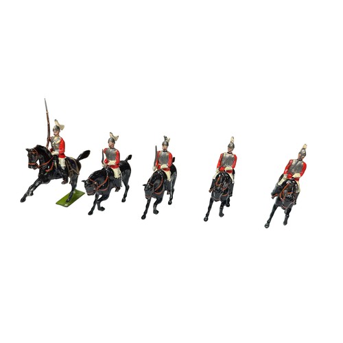 190 - Britains mounted Guards collection, generally good plus to good fair, with Lancers (5), Life Guards ... 