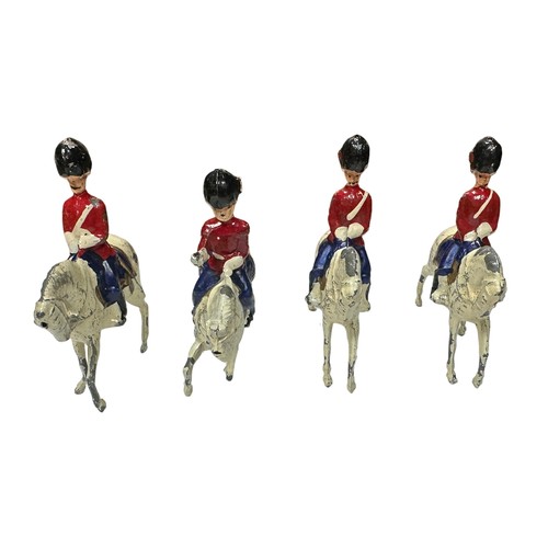 190 - Britains mounted Guards collection, generally good plus to good fair, with Lancers (5), Life Guards ... 