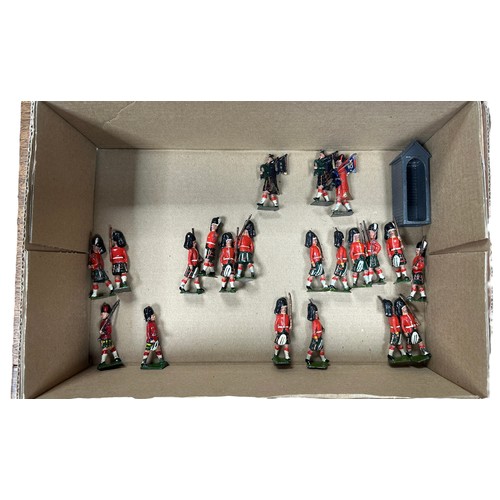 186 - Britains soldier lead collection, generally good plus to good, with British foot and mounted officer... 