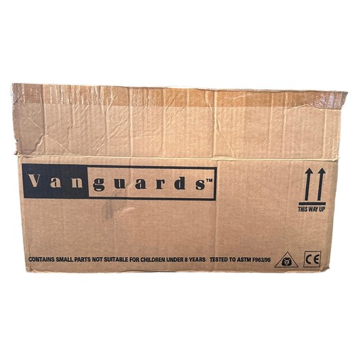 142 - Vanguards Trade box of 18 Vanguard 1/64th to 1/43rd scale models, generally mint to excellent in goo... 