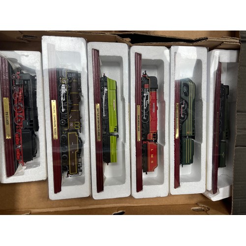 3 - Atlas Editions 1/1OOth approx. scale display only locomotives with tenders, generally mint to excell... 