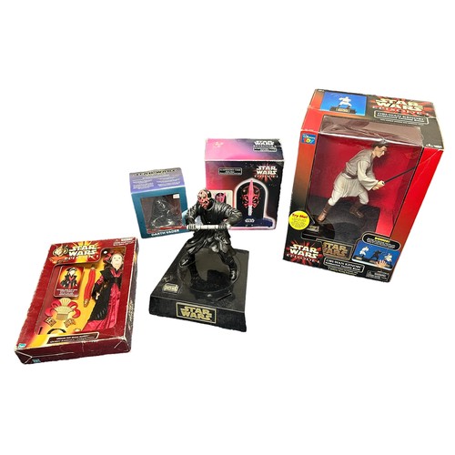 235 - 1990s onwards Star Wars Episode 1 figures, generally excellent in good plus or better boxes, with Da... 