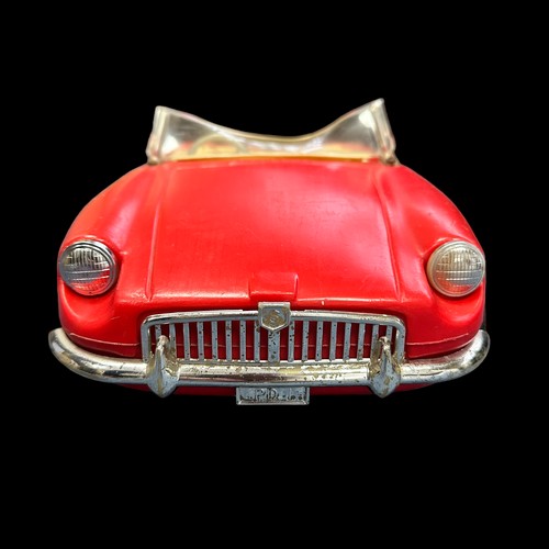 278 - Sindy 1960s MGB red convertible car, generally excellent except deformed plastic windscreen. Content... 