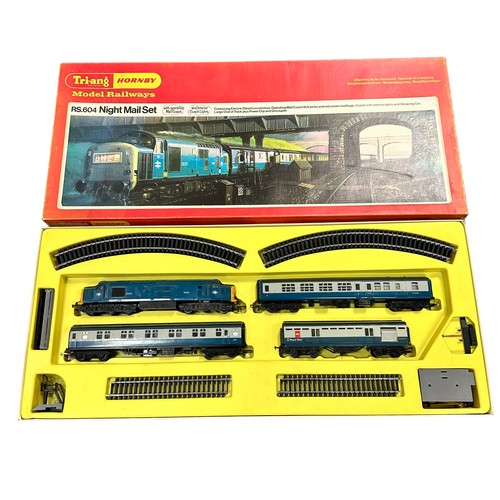 314 - Triang Hornby Night Mail set No. RS.604, generally excellent in good plus box (masking tape to lid c... 