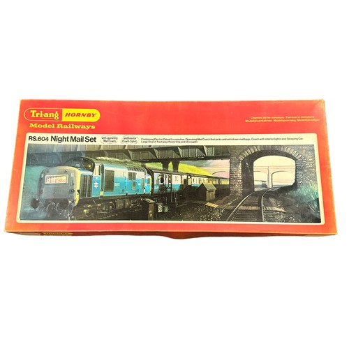 314 - Triang Hornby Night Mail set No. RS.604, generally excellent in good plus box (masking tape to lid c... 