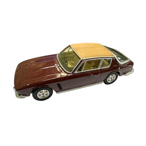 77 - Enco Models Jensen Interceptor maroon with tan roof  1/43rd scale white metal model, generally excel... 