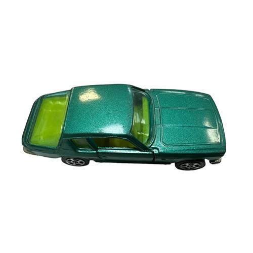 47 - Corgi Juniors Jensen Interceptor No. 46, metallic turquoise, yellow interior, 5-spoke hub wheels, ge... 