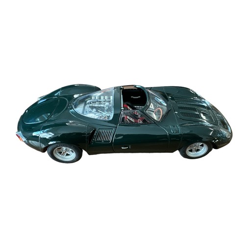 14 - Autoart 1/18th Jaguar XK13 green No. 73541, generally excellent in excellent to good plus box includ... 